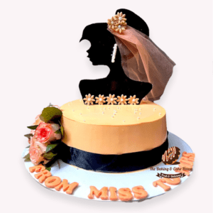 From Miss To Mrs Theme Cake