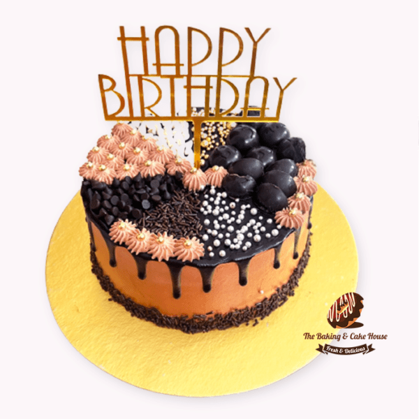 Signature Cake with Chocolate design