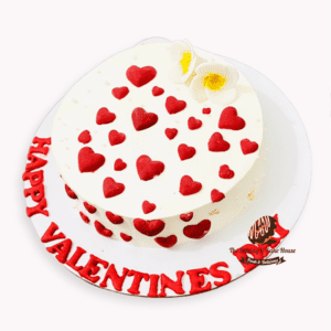 Valentines theme cake