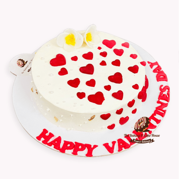 Valentines theme cake