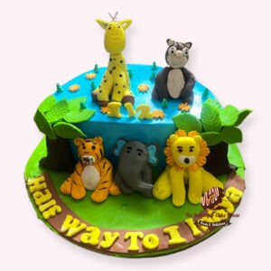 Jungle Theme Cake for kid