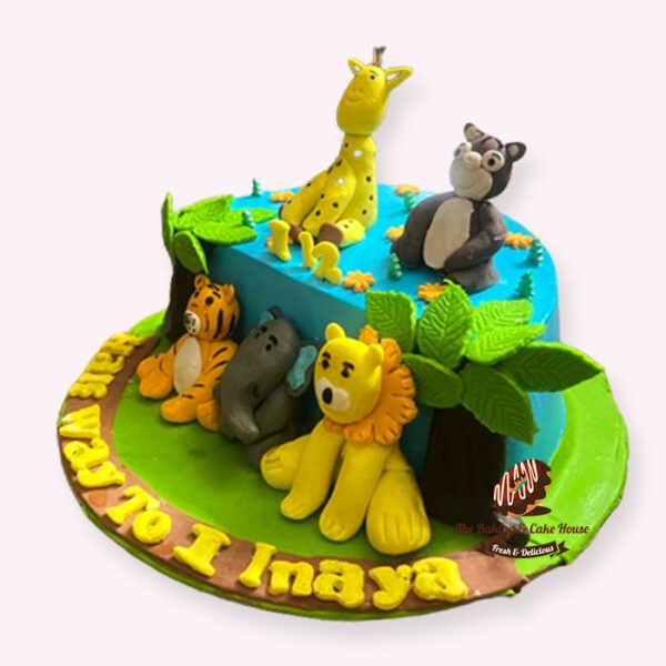 Jungle Theme Cake for kid