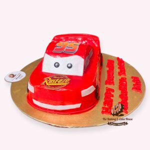 Red Car Theme Cake for kid